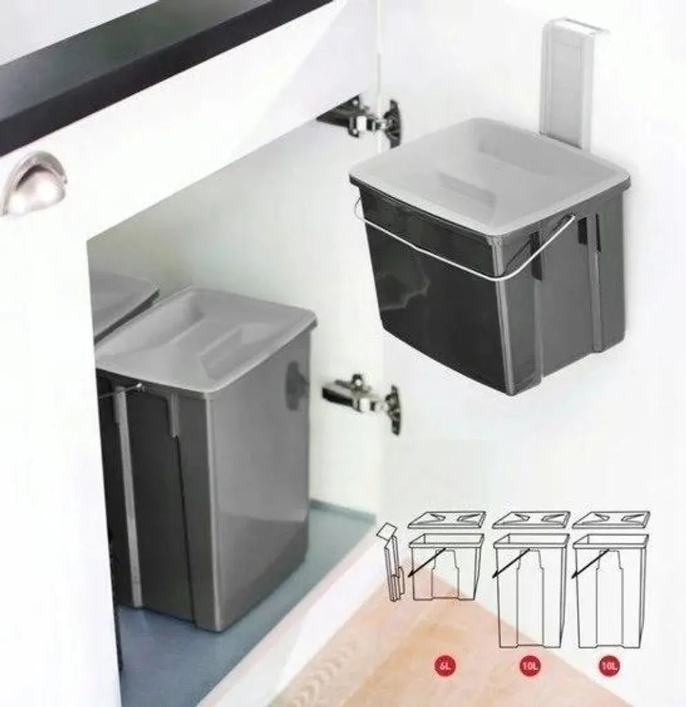 Poubelle tri sélectif anti-odeur 3 bacs - Solution compacte cuisine