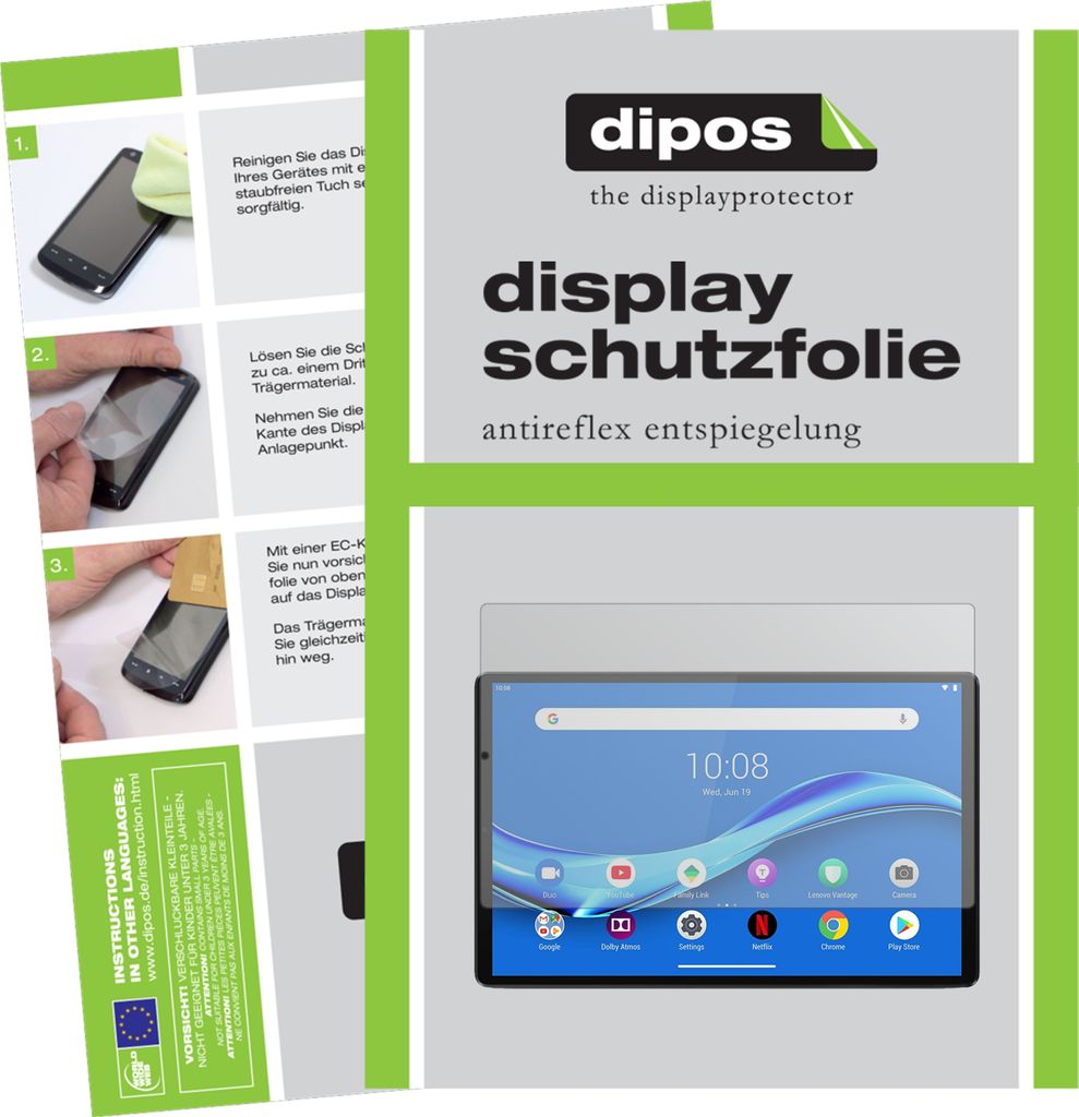 Schutzfolie für Lenovo Tab M10 FHD Plus Display Folie matt Displayschutzfolie