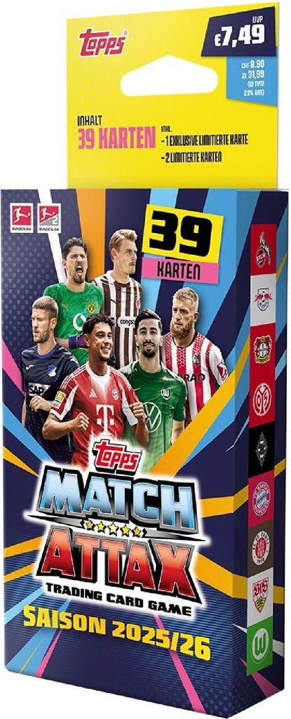 Topps Match Attax Bundesliga 2025/26 - 1 Blister Produktbild 