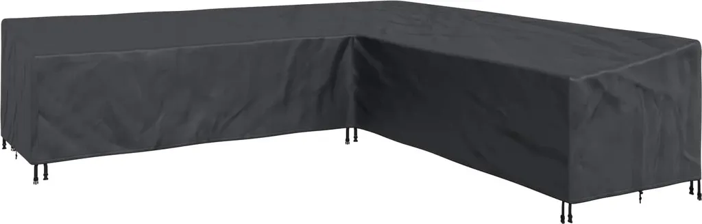 Telo Copertura Mobili Esterno vidaXL 325x325x80 cm Oxford 600D Nero