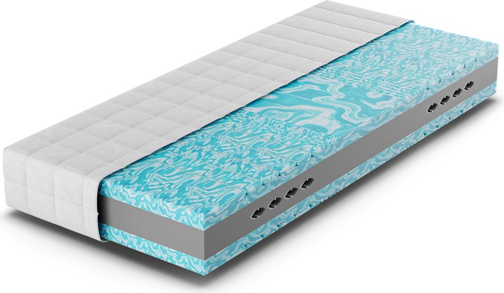 Betten-ABC TriFlex Hybrid - 3-Schicht- Kaltschaummatratze mit Schulterkomfortzone, Größe: 80x200, Härtegrad: Mittelfest