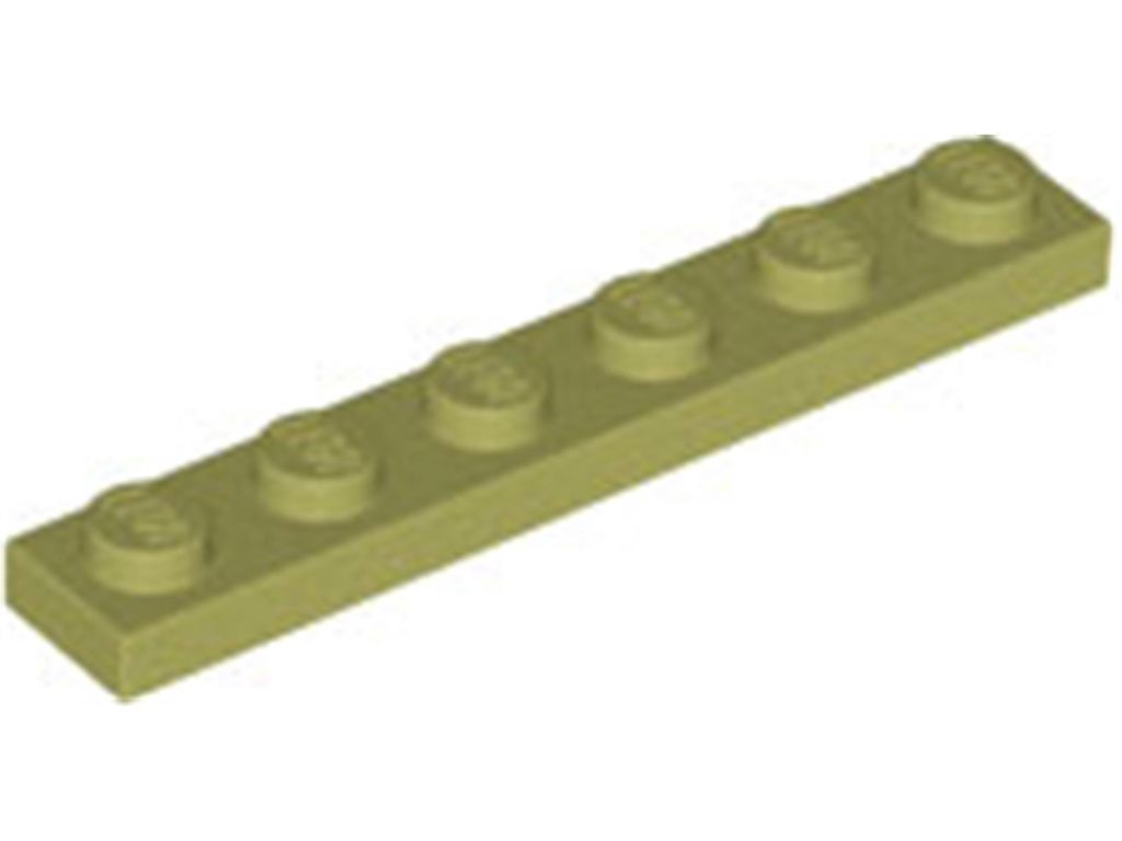 Lego 1x6 Platte 3666 - 10 Stück Olivegrün