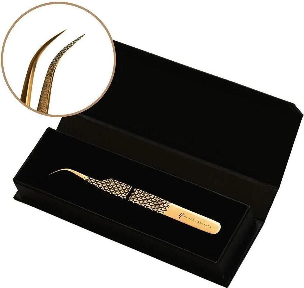 Noble Lashes | Pinzette - Gold - Pro 4 - Edelstahl - Produktbild 