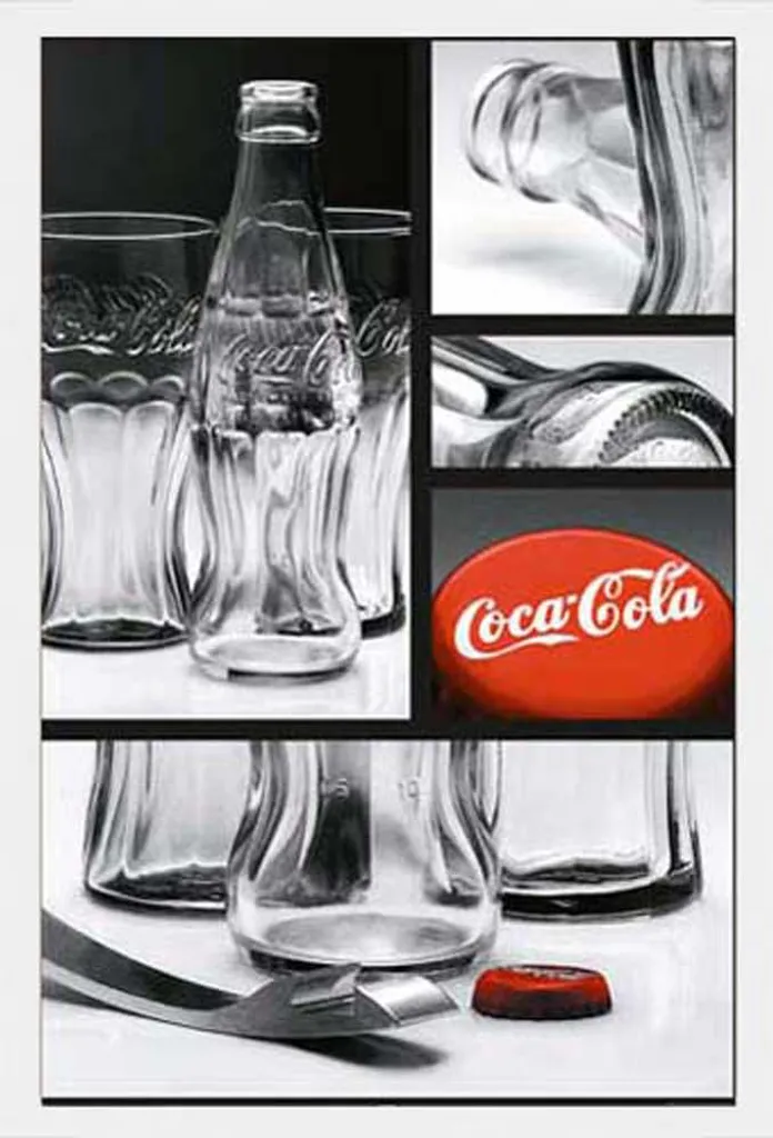 Cadre Coca-Cola Shinsuke Blanc avec Poster Nature Morte 2 Vitre Acryl