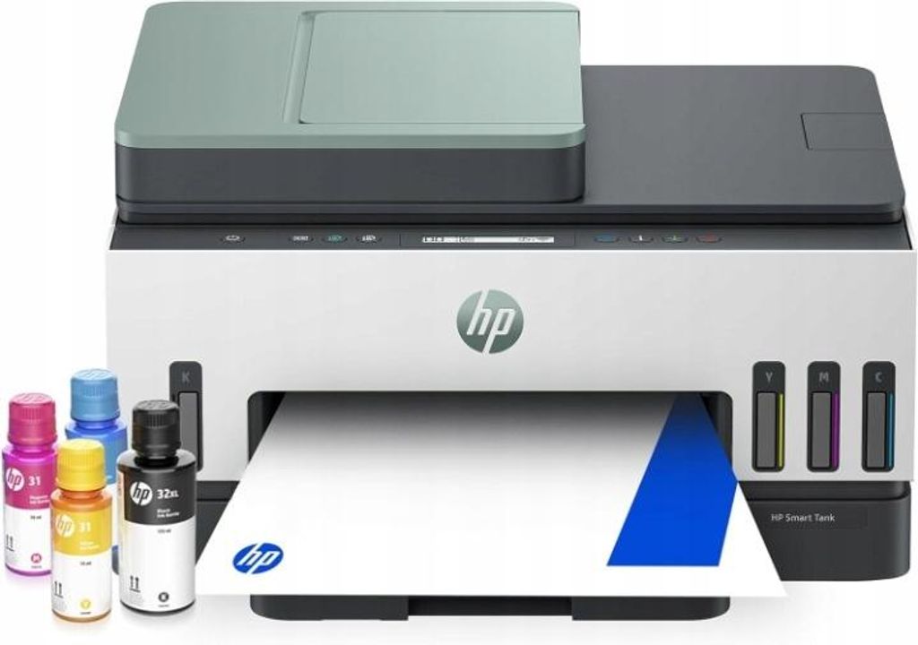 HP Smart Tank Tank 7307 Wireless Farbe Drucker, Thermal Inkjet, Farbdruck, 4800 x 1200 DPI, Farbkopieren, A4, Direktdruck
