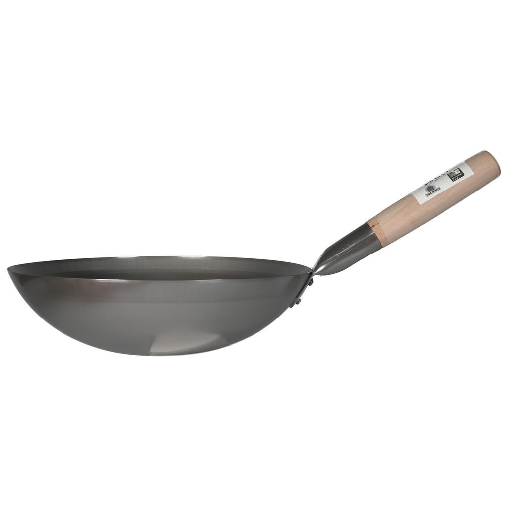 Wok Eisenpfanne Boden flach Ø 33cm Produktbild 