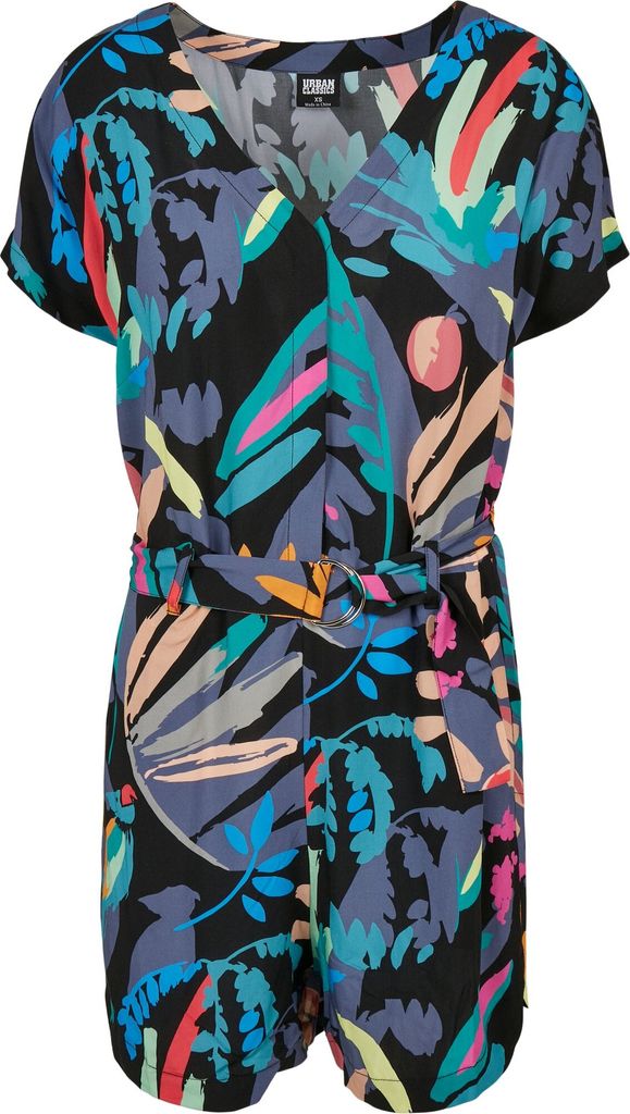 Urban Classics Ladies - Short Viscose Jumpsuit fruity - XXL
