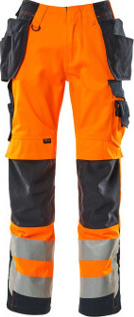 Mascot Hose mit Hängetaschen Safe Supreme 15531, Farbe:hi-vis orange/schwarzblau, Größe:C56-kurz