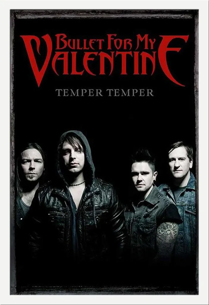 Bullet for my Valentine - Poster - Temper Temper + cornice rimovibile, Shinsuke® Maxi MDF bianco, vetro acrilico