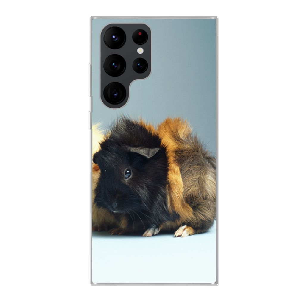 MuchoWow Handyhülle Schutzhülle Hülle für Samsung Galaxy S22 Ultra Zwei kleine Meerschweinchen Silikon Softcase Handy Hülle - Abbildung
