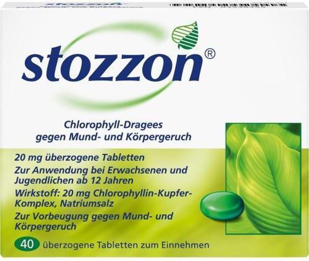 Stozzon Chlorofyl potahované tablety 40 ks Obrázek produktu 