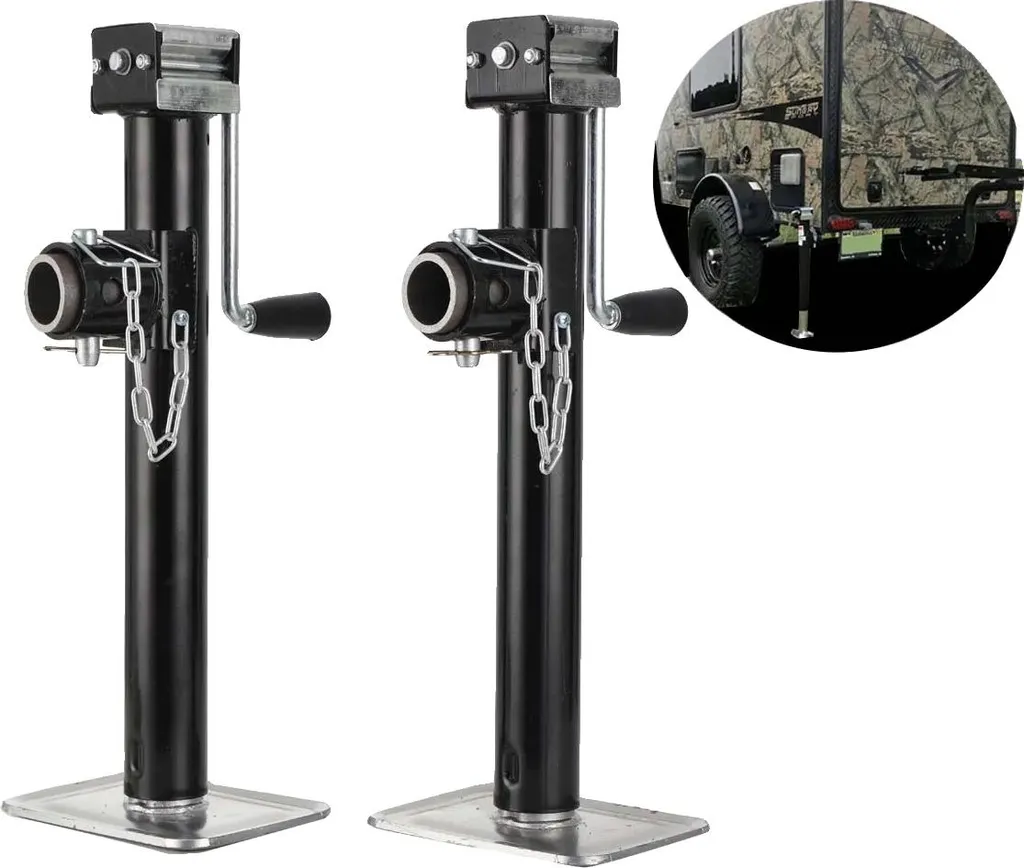 Support pivotant pliable 800 kg réglable 530-900 mm pour remorques