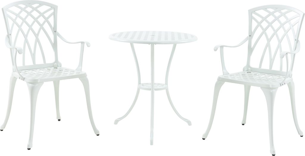 Bistro-Set 'Vena' 3-tlg. Tisch mit 2 Stühlen max. 120 kg Produktbild 