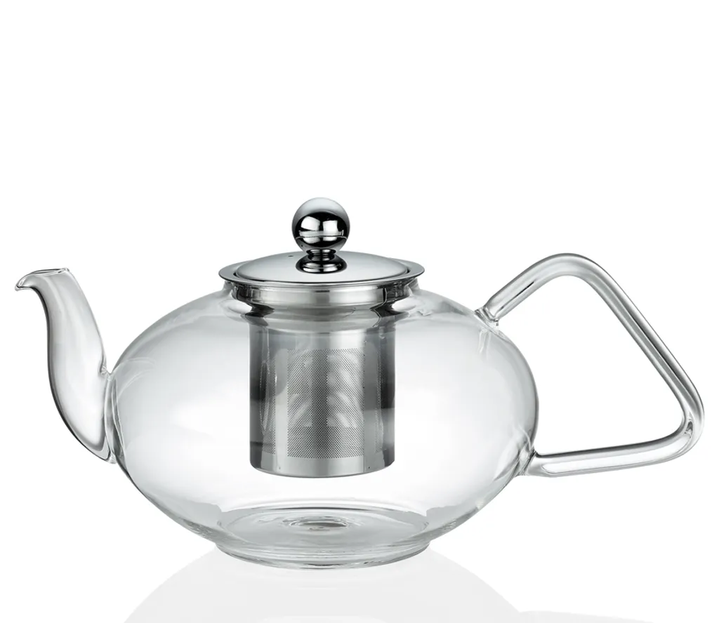 Küchenprofi TIBET Teiera in Vetro 1.5L | Design Moderno Infusore Inox