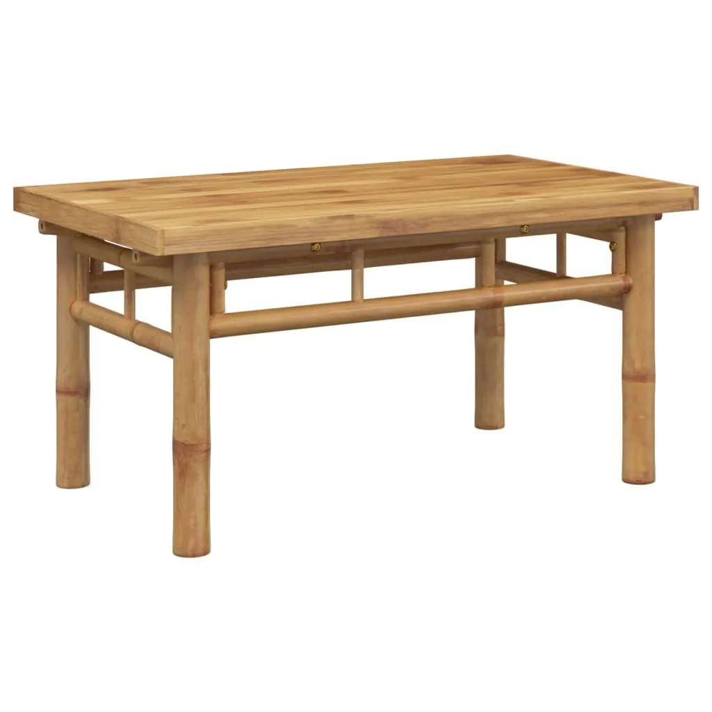 Table Basse Robuste en Bambou Anti-Rayures 70x40 cm pour Usage Quotidien