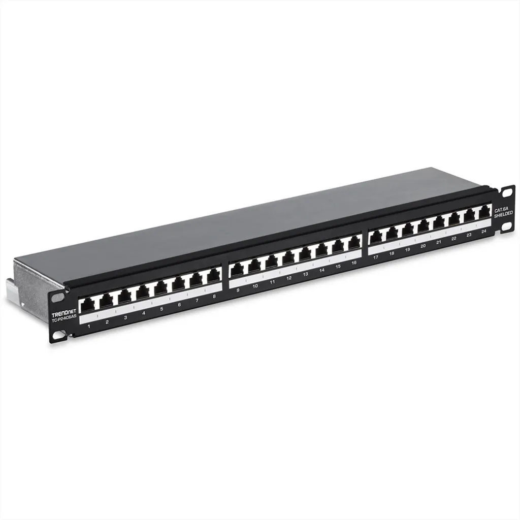 TrendNet TC-P24C6AS TRENDnet Patchpanel 24-port Cat6a geschirmt 19"