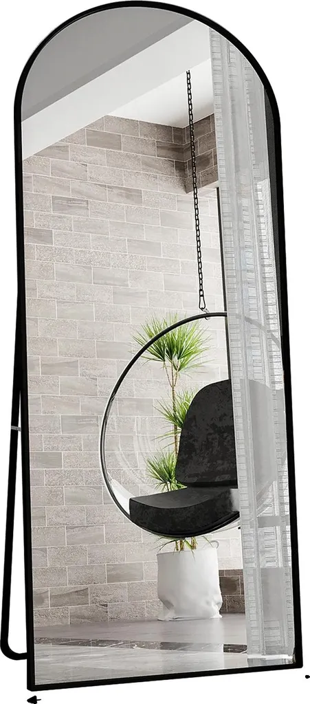 Miroir noir incurvé sans perçage : la solution design pour votre intérieur