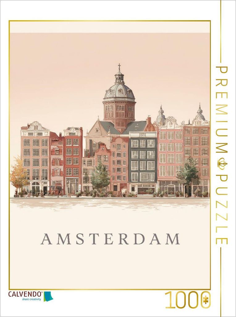 CALVENDO Puzzle Amsterdam | 1000 Teile Lege-Größe 64x48cm Foto-Puzzle für glückliche Stunden
