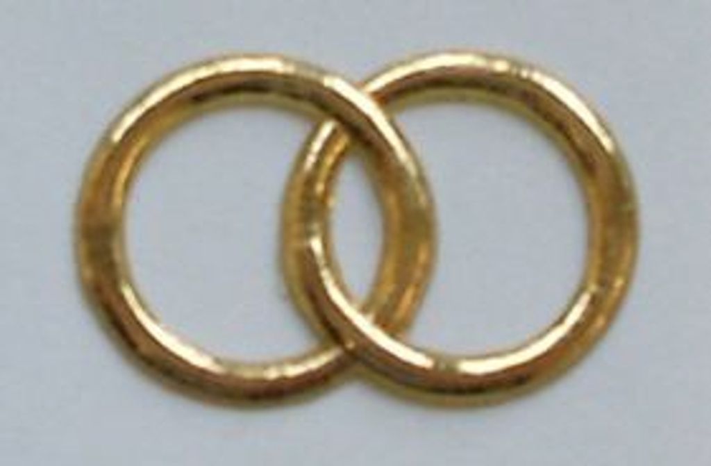 Wachsornament Ringe klein