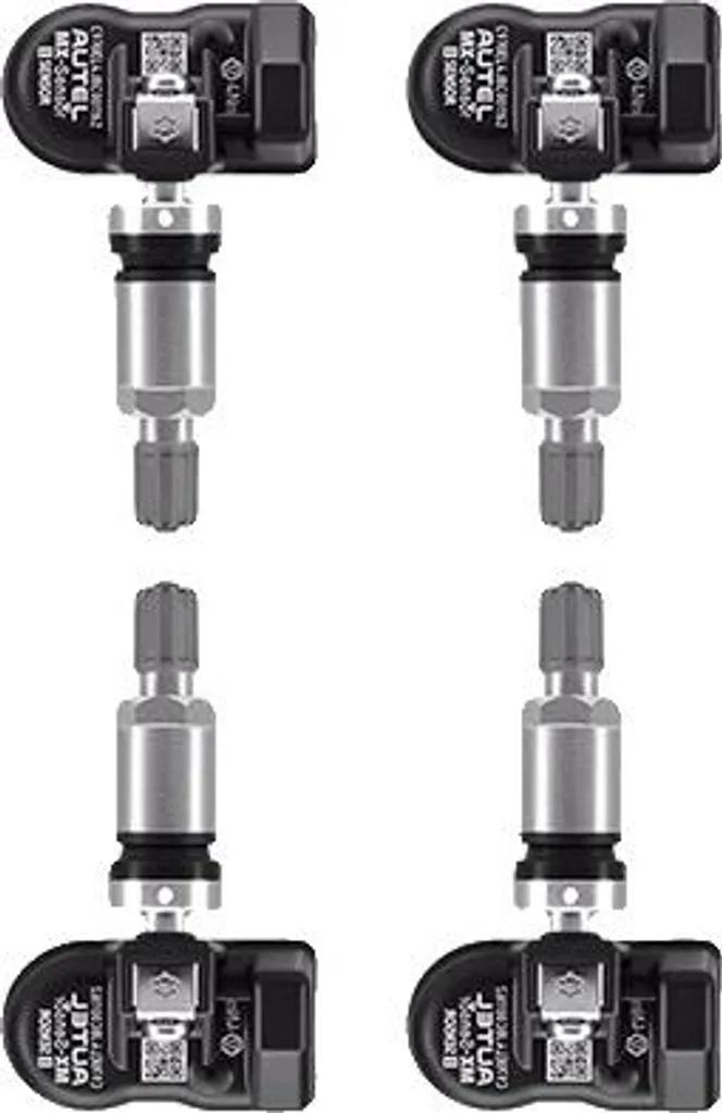 Capteur TPMS 2en1 Aluminium pour Valve de Pneu de Voiture - Lot de 4