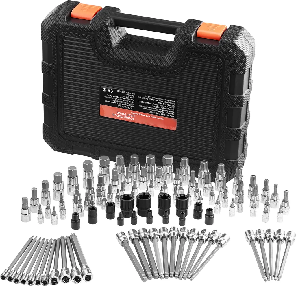 Valigetta Attrezzi SucceBuy 107 Pezzi: Bussole per Trapano e Avvitatore