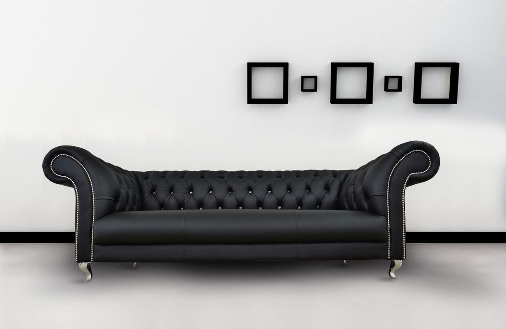 Chesterfield Sofa Polster Designer Couchen Sofas Garnitur Textil Stoff Textil 20