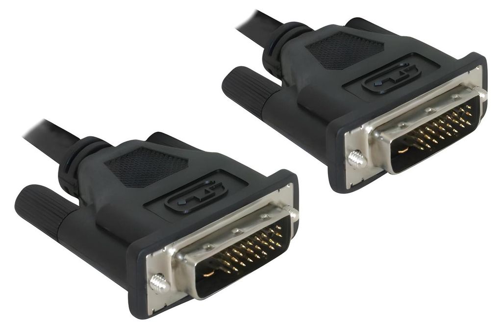 DeLOCK DVI 24+1 Cable 0.5m male/male, DVI-D, DVI-D