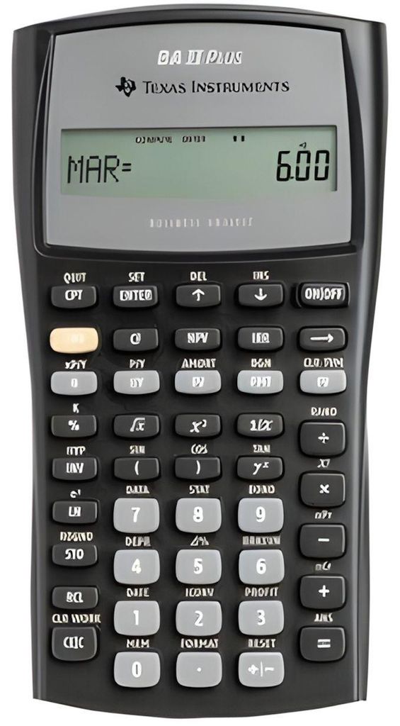 Texas Instruments BA-II Plus, Tasche, Finanzrechner, Produktbild 