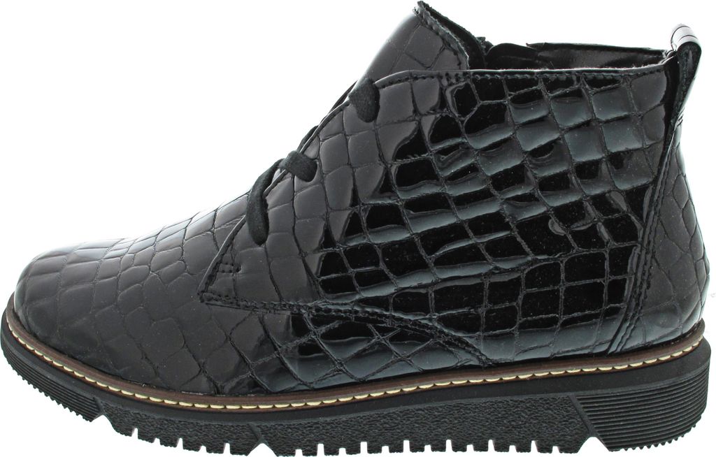 Waldläufer K-Gesa Schnürstiefel Schwarz in Gr. 42