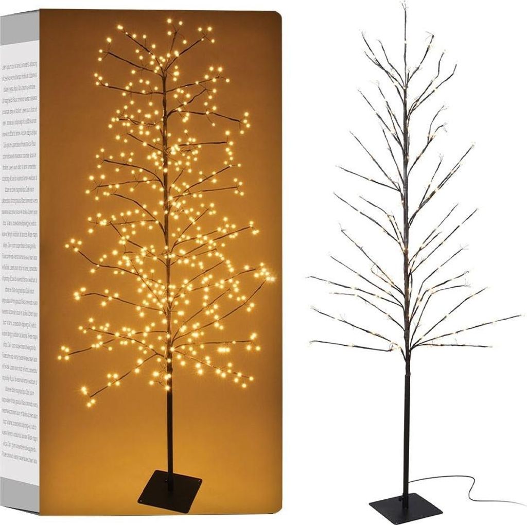 Weihnachtsbaum mit 480 LED-Lichtern für den Innen- und Produktbild 