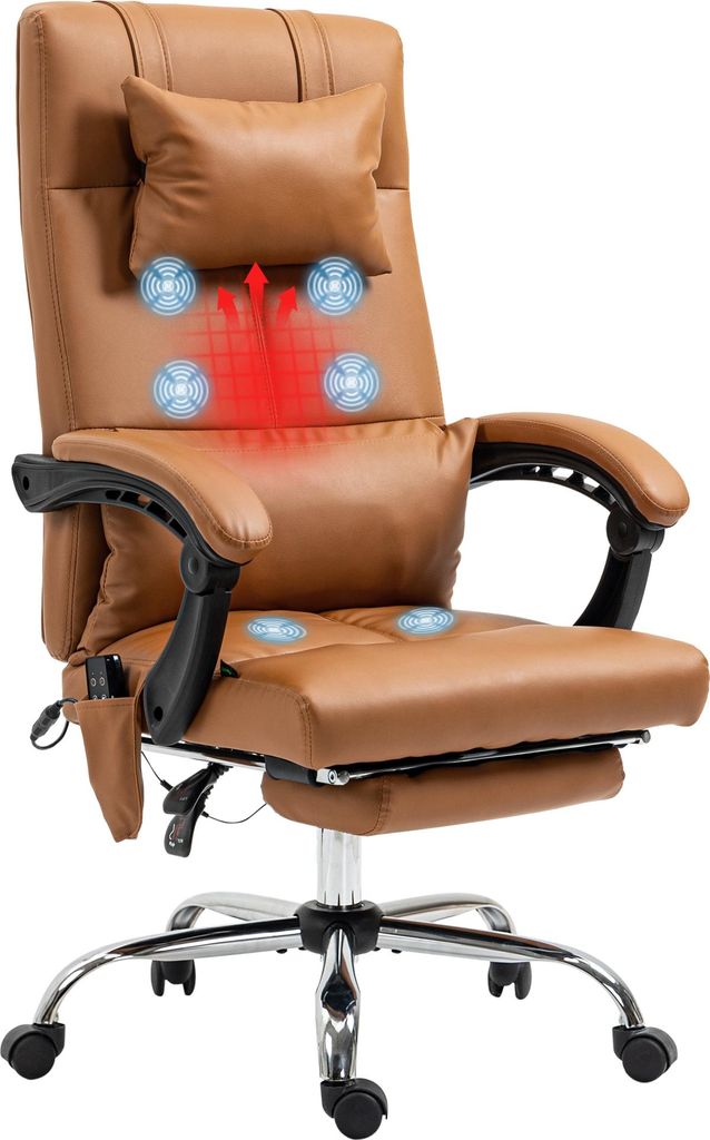 Vinsetto Fauteuil de massage de bureau, chaise d'ordinateur Image du produit 