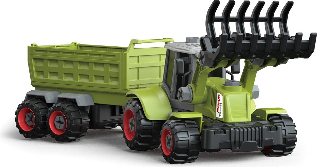 Traktor mit Schraublader und Anhänger, Set, 40 cm Produktbild 