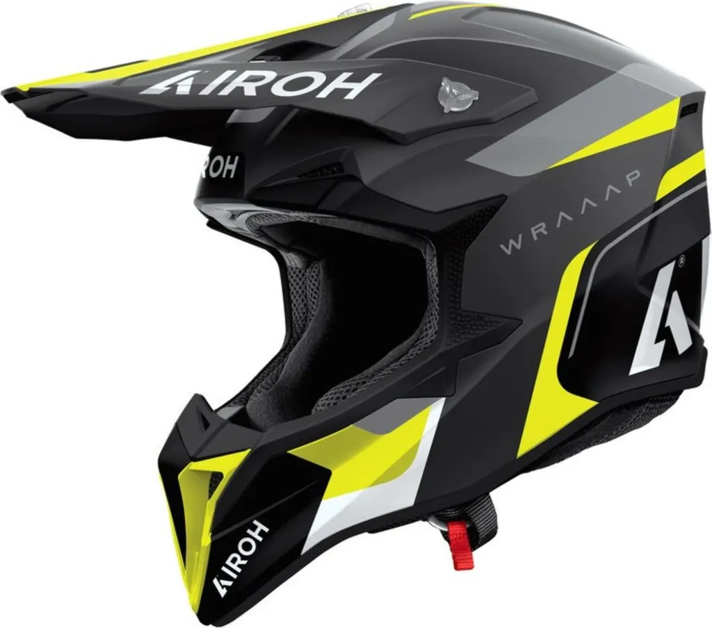 Casque Cross Léger Airoh Wraaap WRACC31 avec Double EPS et Boucle DD