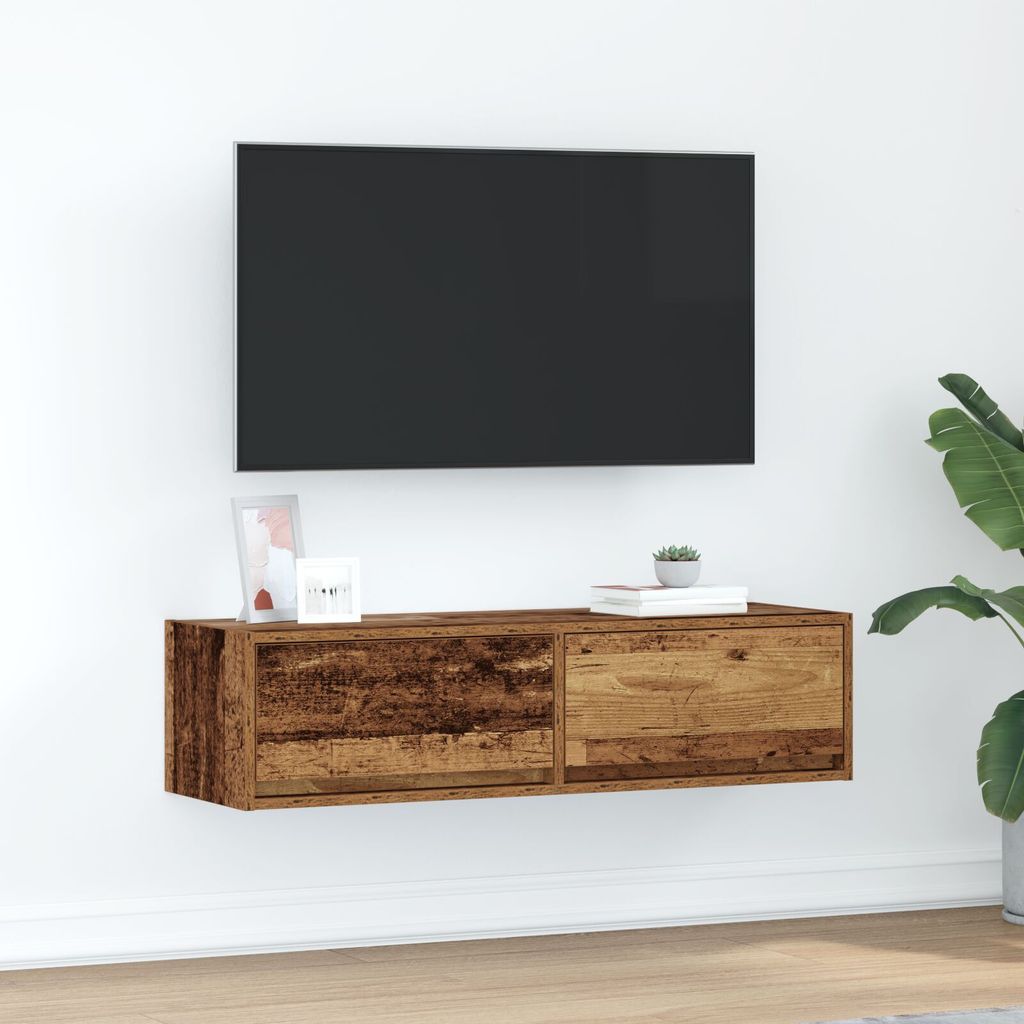 Möbel TV-Schrank Altholz 100x31x25,5 cm Holzwerkstoff - TV-Schränke 861533