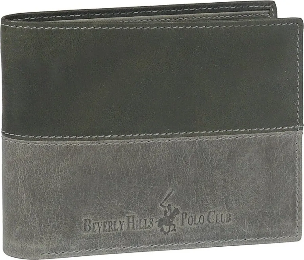 Portafoglio BHPC Oklahoma BH261NE: Lo Stile Urban in Vera Pelle Nera