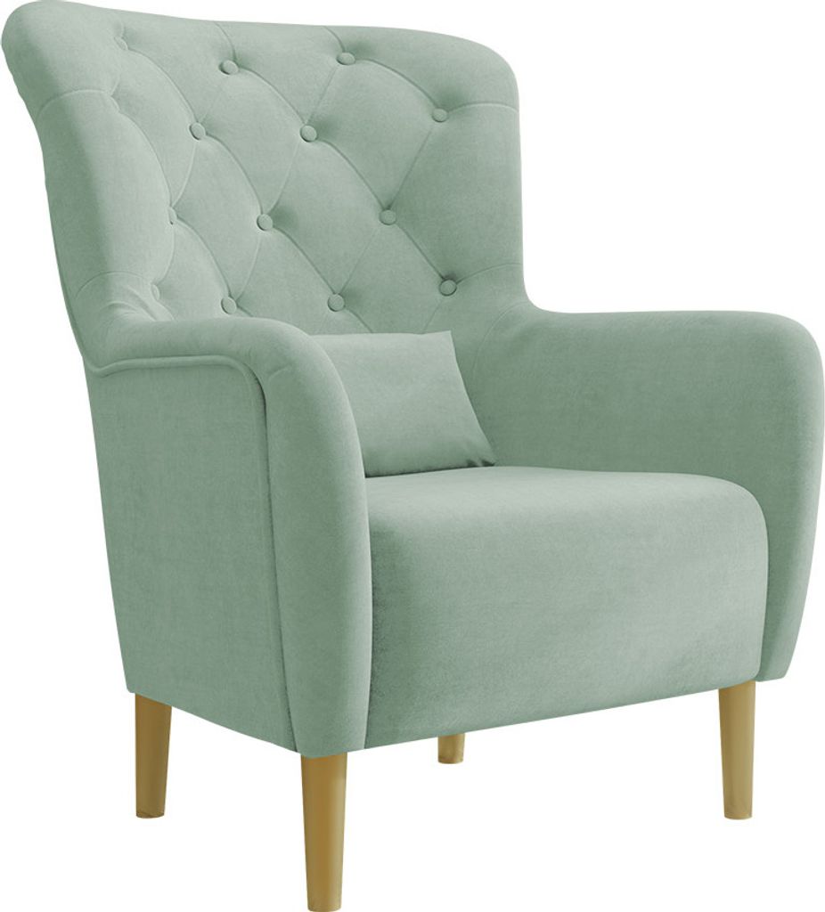 MIRJAN24 Sessel Hemdal, Relaxsessel, Elegant Armsessel, Fernsehsessel, Sitzmöbel (Farbe: Magic Velvet 2227)