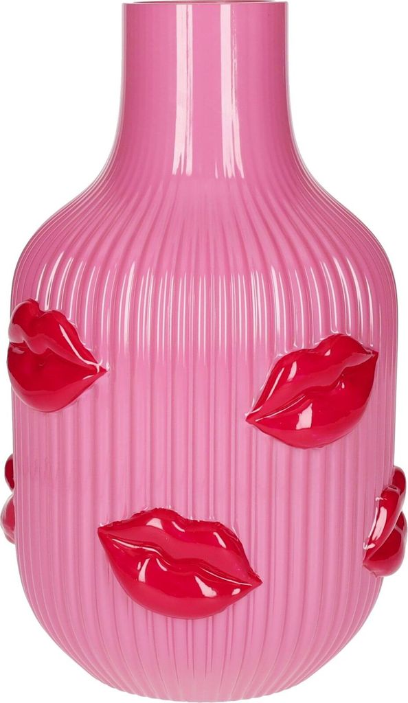 Gift Company L'amour Vase Lippen rosa 25cm Produktbild 