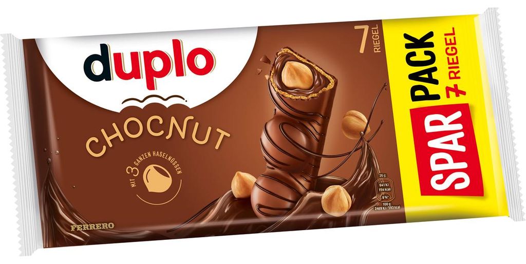 duplo Chocnut Limited Edition einzeln verpackte Produktbild 