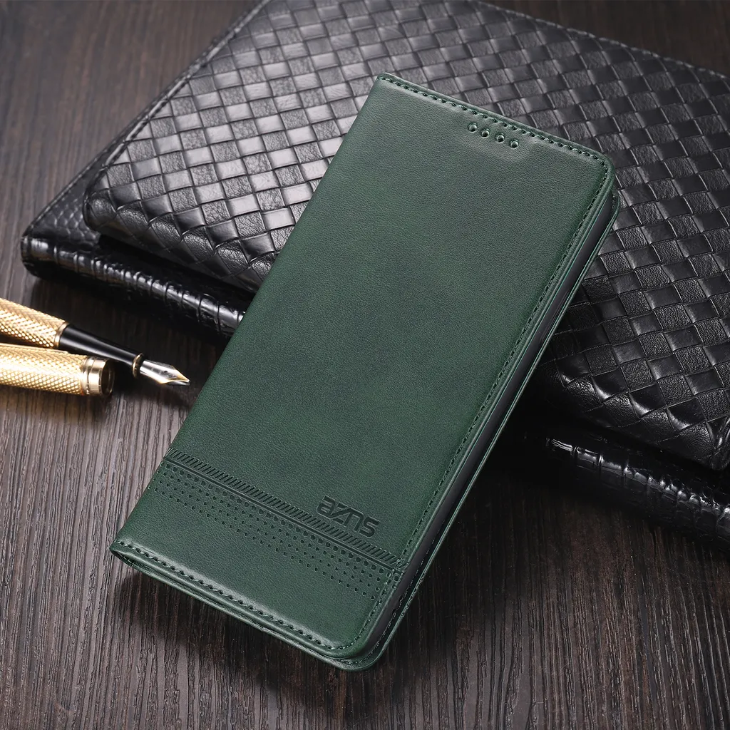 Custodia Flip Xiaomi Mi 11 Ultra: Portafoglio in Pelle Verde e Supporto - 2