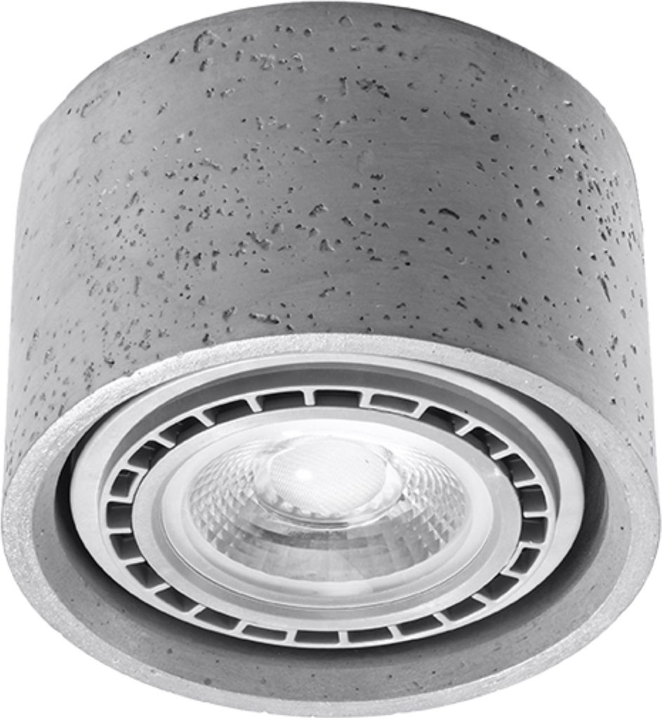 Deckenleuchte BASIC 1 Beton 1xGU10/ES111 10W Beton 9x14x14cm Sollux Lighting