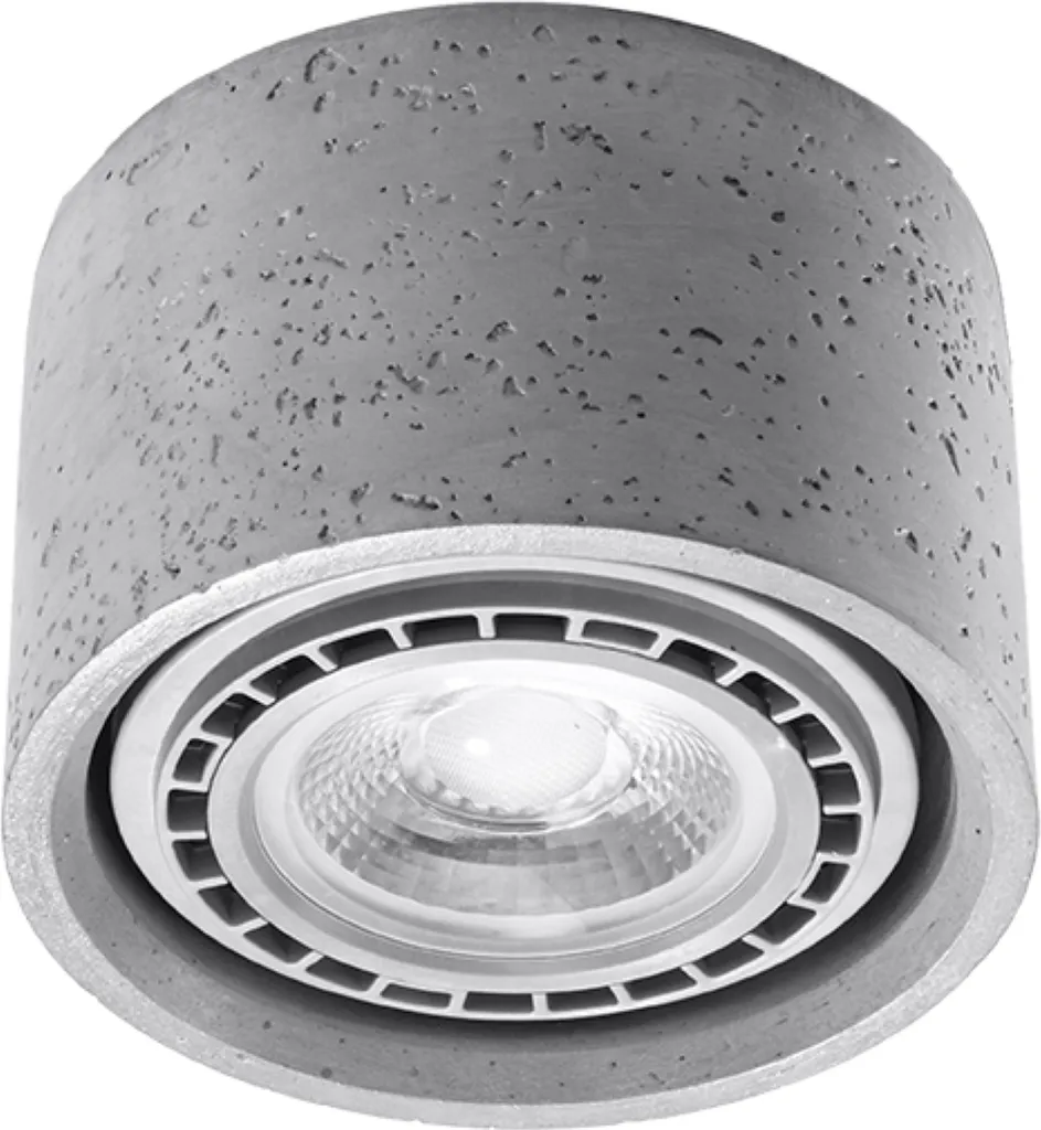 Plafoniera Diegix Cemento ES111 GU10 Grigio Design Minimalista
