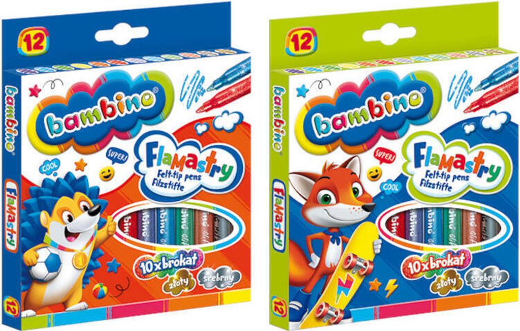 Trblietavé Fixy 12 Farieb Bambino Štandardný Mix P12 Cena Obrázok produktu 