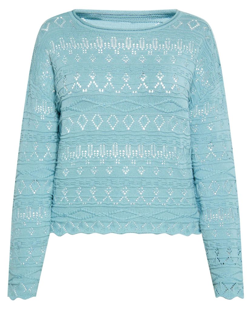 Jeona damen pullover - aqua, XL