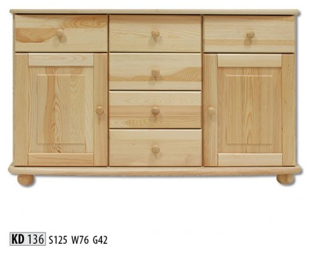 Massive Kommode Echtholz Schränke Neu Anrichte Möbel Kommoden Schrank Sideboard