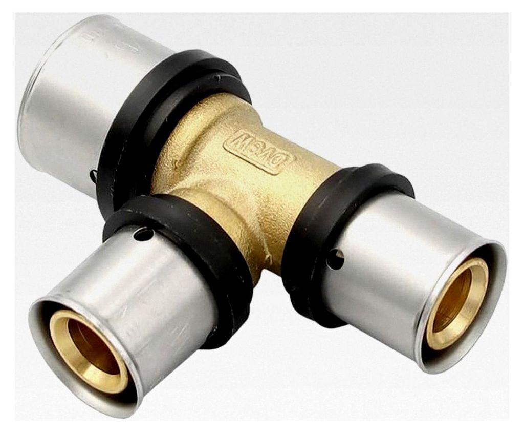 Pipetec Pressfitting T-Stück 26x20x20 mm TH Kontur Verbundrohr