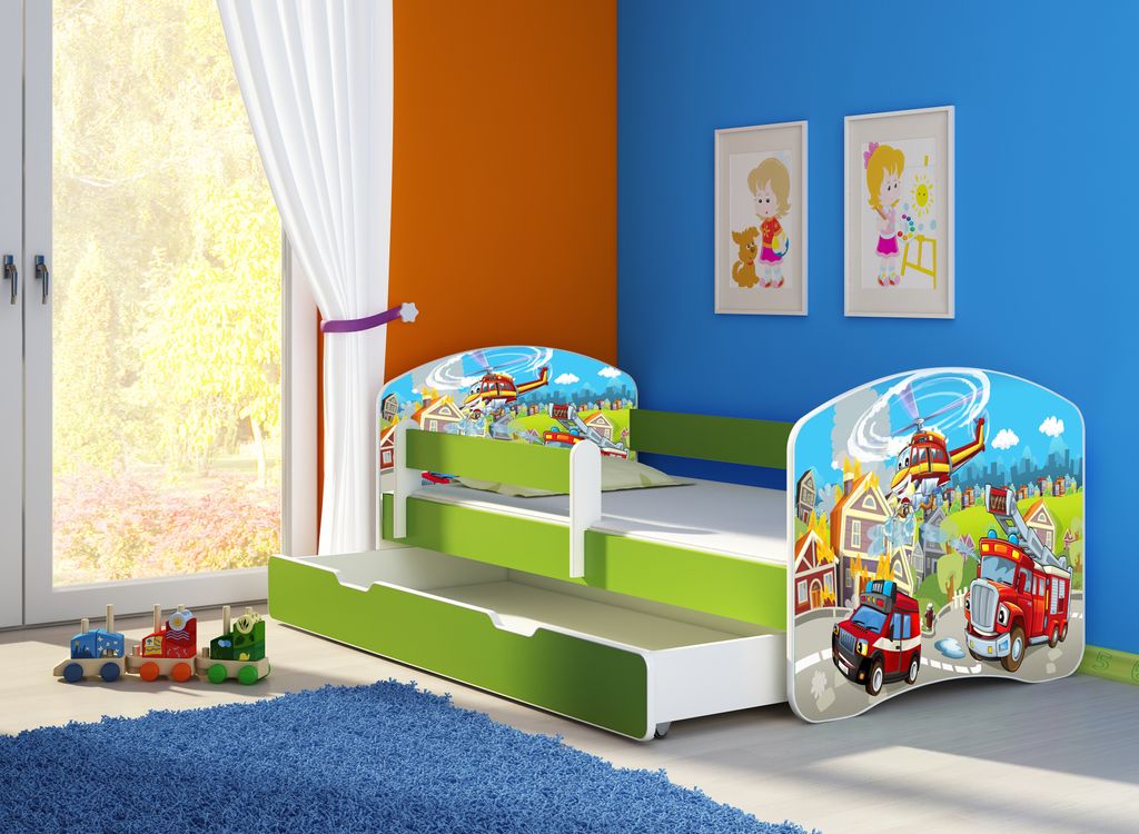 ACMA Jugendbett Kinderbett Junior-Bett Komplett-Set mit Produktbild 2
