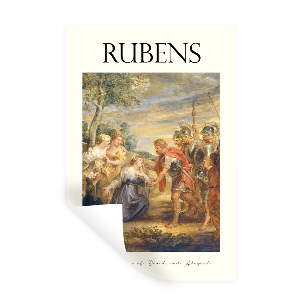 MuchoWow Wandtattoo Wandsticker Wandaufkleber Malerei - Alte Meister - Rubens 20x30 cm Selbstklebend und Repositionierbar - Sticker - Dekorfolie
