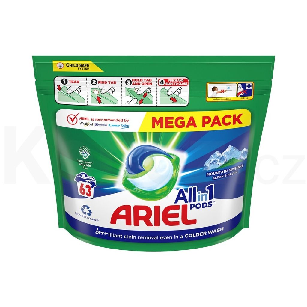 Ariel Mountain Spring Clean&Fresh All-in-one kapsle na Obrázek produktu 