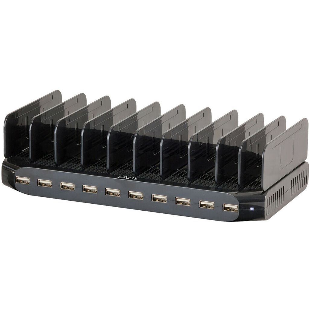 LINDY USB-Ladestation für 10 Tablets & Smartphones 90W Produktbild 
