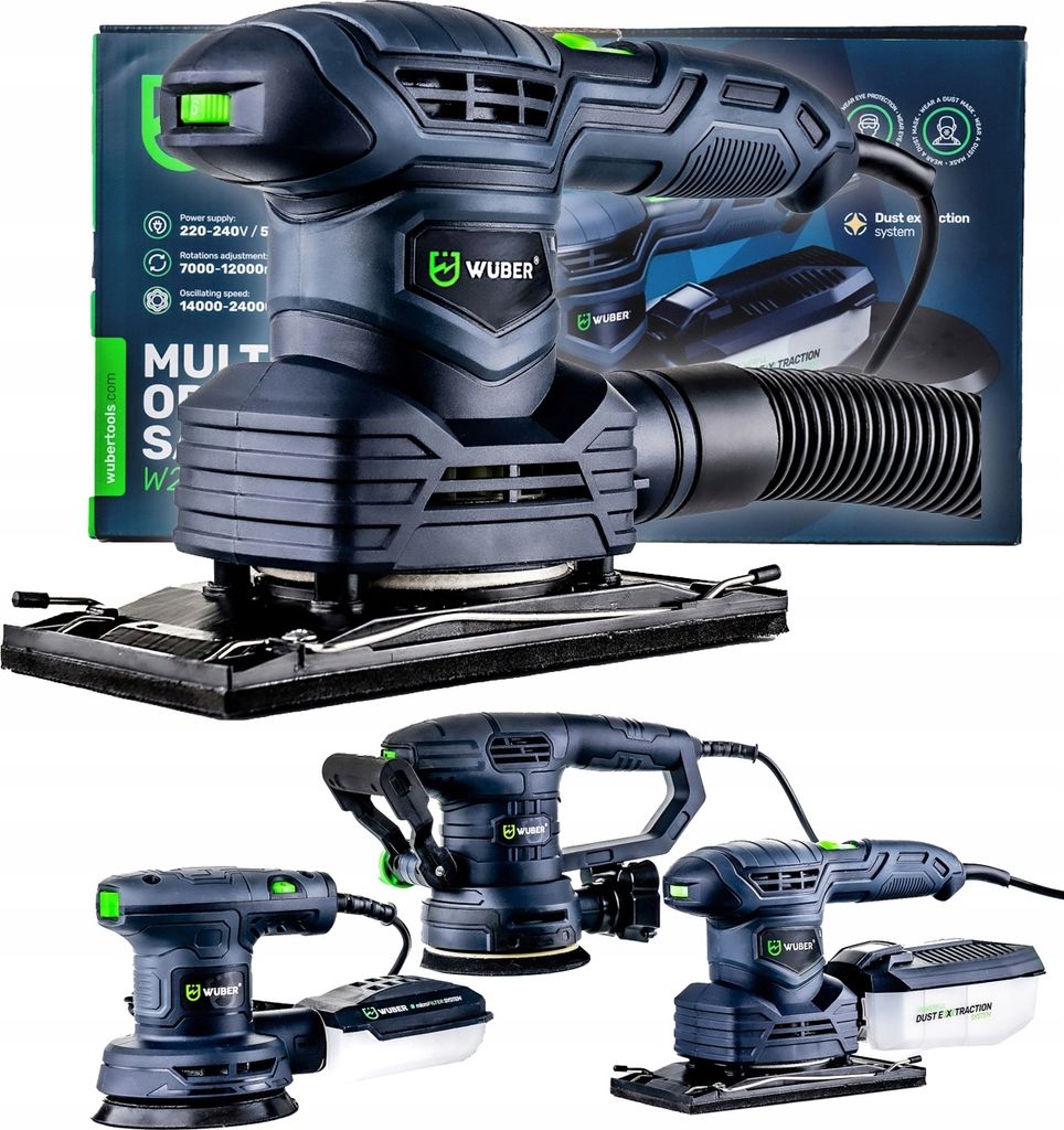 WUBER Szlifierka wibracyjna 3w1 1300W z akcesoriami W23005 Zdjęcie produktu 